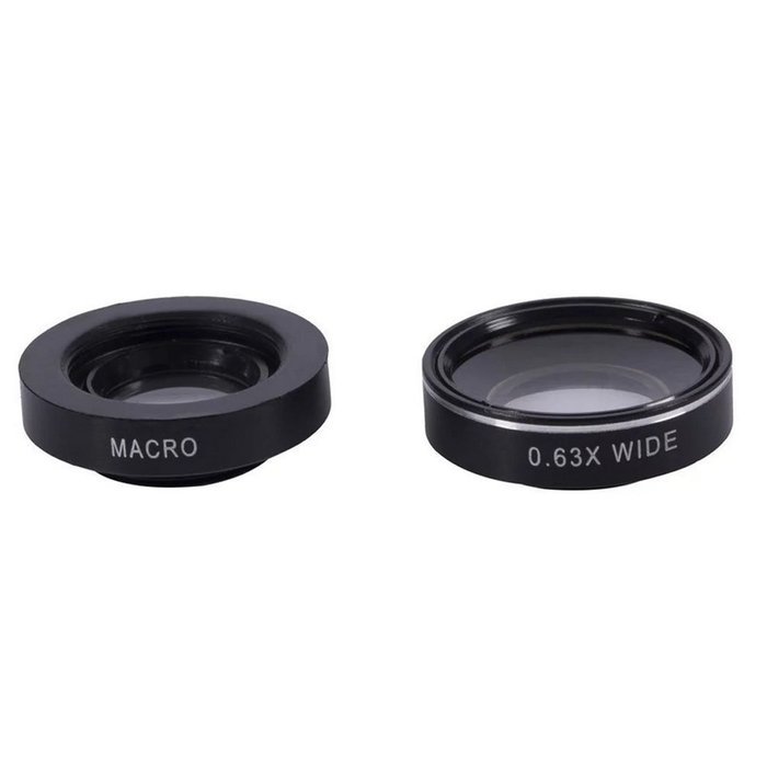 5 in 1 Mobile Phone Lens Kit, [9X Telephoto Telescope] [0.63x Wide Angle] [0.4X Super Wide Angle ] [180&deg; Fisheye... N37