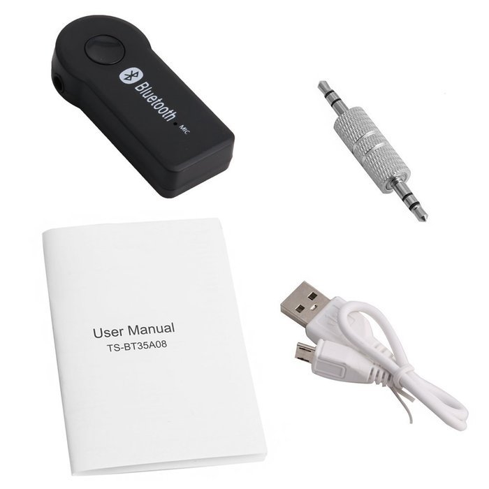 Slaxry Bluetooth 3.0 Transmitter Receiver Adapter 3.5mm for Car Home Stereo Music Audio N8