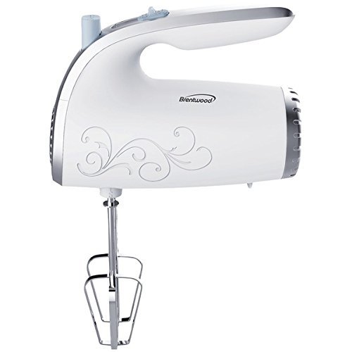 New BRENTWOOD HM-48W 5-Speed Hand Mixer (White)