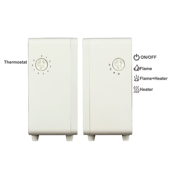 PuraFlame Octavia White 12 inch Portable electric Heater, Eco freindly, 1500W N20