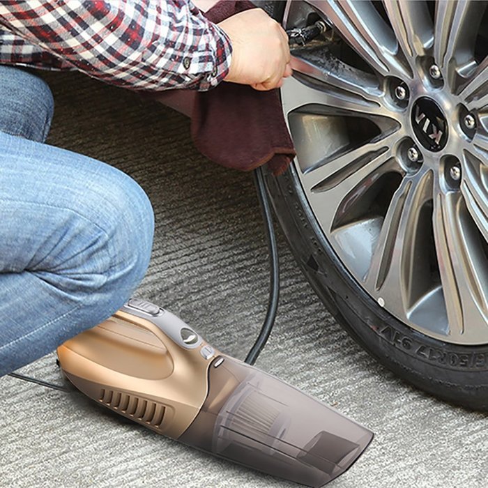 MICTUNING Portable 4 in 1 Handheld Car Vacuum Cleaner 12 Volt Wet/Dry Vacuum with 100W Tire Inflator Pump, Tire... N4