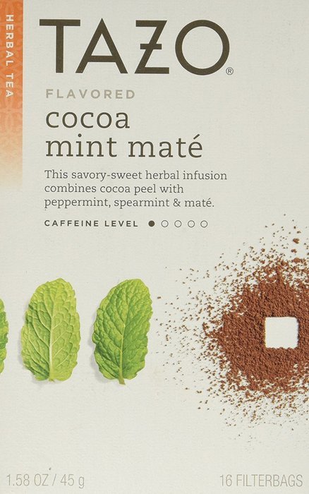 Tazo Cocoa Mint Mate Tea - 16 ct N2