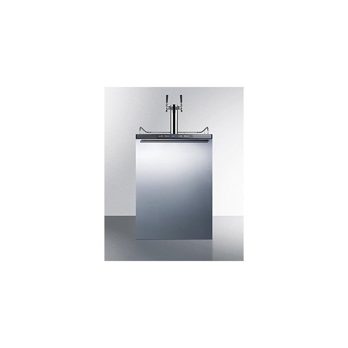 Summit SBC635MBISSHHTWIN Built-in Commercial Beer Dispenser, Auto Defrost with Digital Thermostat, Dual Tap System...