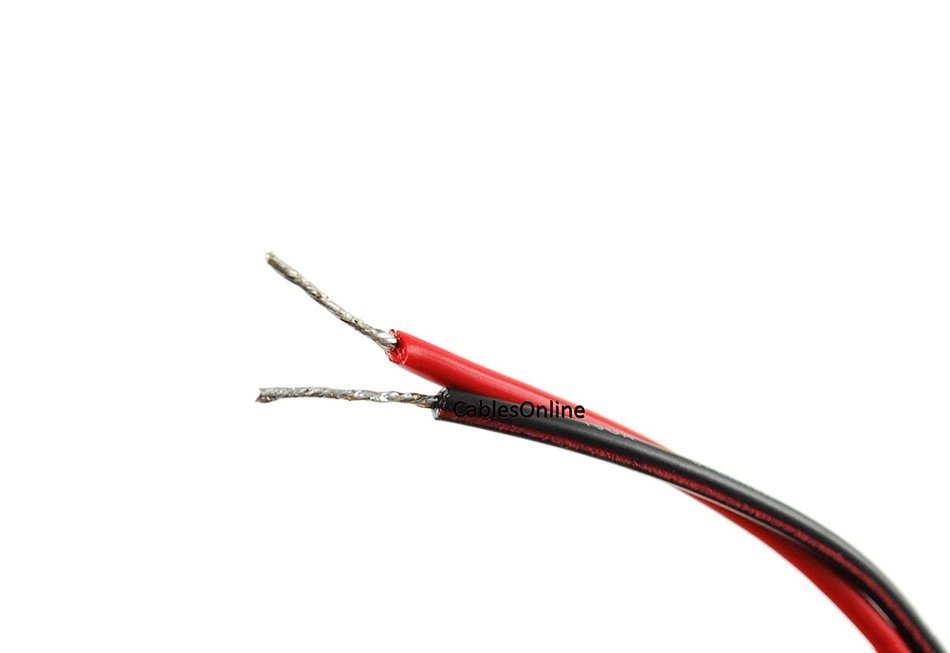 CablesOnline, 4ft 18 AWG Speaker Wire Single Cable with RCA Male Plug, (AV-SK104) N3