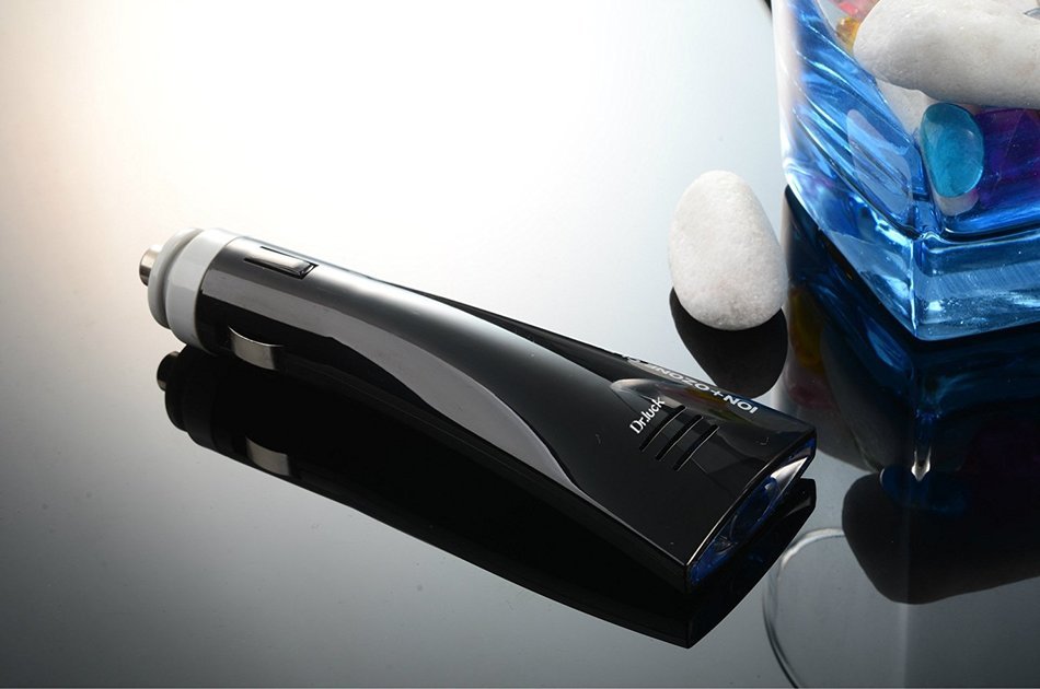 Dr.Luck Anion Car Air purifier With 12V Electricity Adapter. Removes Cigarette Smoke, Unbearable Odor, Removes... N9