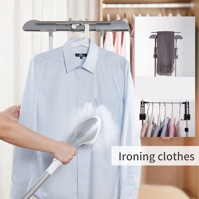 KAZOO 1600 ml Household Use Wrinkle Remover Clothes Fabric Garment Steamer Portable with Stand N3