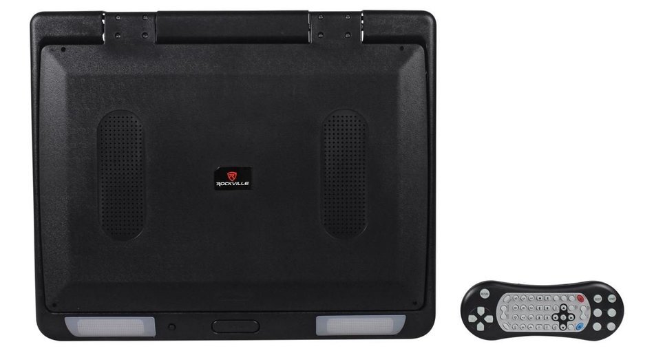 Rockville RVM18FD-BK 18" TFT Black Flip Down Car Monitor w/ USB/SD/Video Games N88