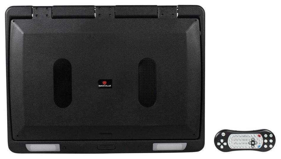 Rockville RVM18FD-BK 18" TFT Black Flip Down Car Monitor w/ USB/SD/Video Games N102