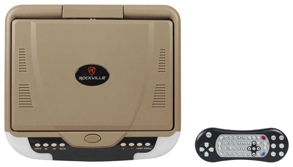 Rockville RVM18FD-BK 18" TFT Black Flip Down Car Monitor w/ USB/SD/Video Games N105