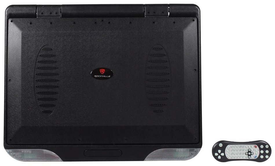 Rockville RVM18FD-BK 18" TFT Black Flip Down Car Monitor w/ USB/SD/Video Games N107