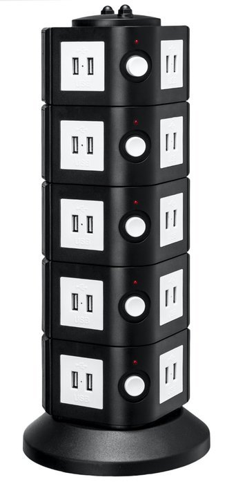 Yubi Power 40 Port Universal USB Family Charging Tower Station w/ Surge & Overload Protection for Iphone, Ipad... N8