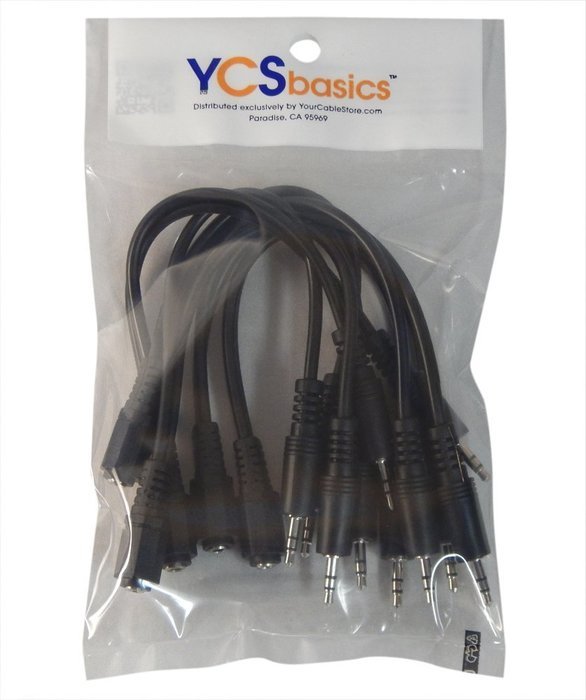 YCS Basics 3.5mm Splitter Cable 1 Female / 2 Male (Not for mixing or combining audio sources) N2