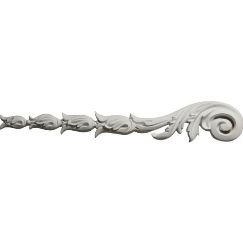 Ekena Millwork ONL06X37FL-L 6-Inch x 37 3/8-Inch x 1 1/8-Inch Flower Bell Drop Onlay, Left by Ekena Millwork