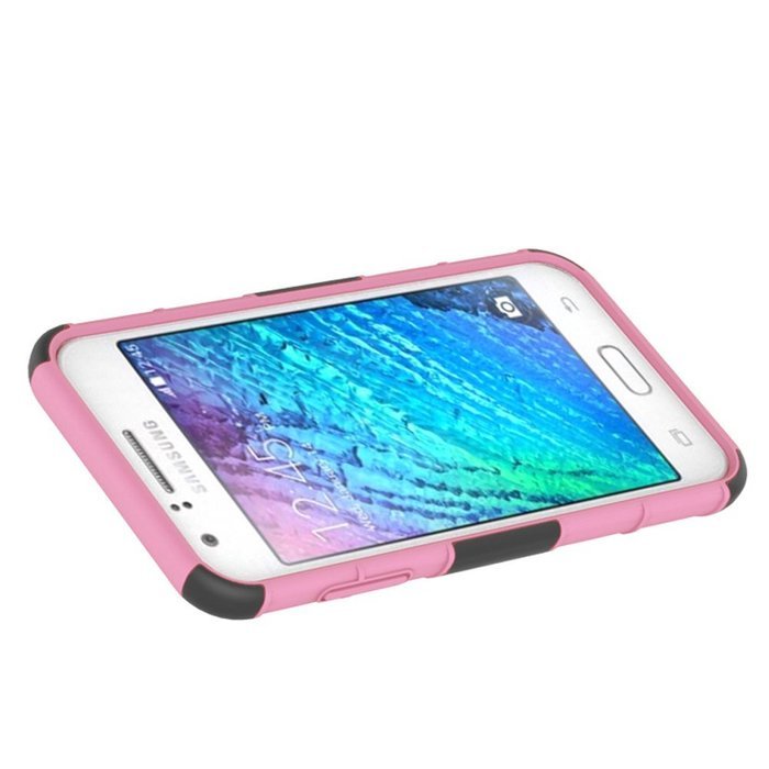 Galaxy J7 Case, HLCT Rugged Shock Proof Dual-Layer PC and Soft Silicone Case With Built-In Kickstand for Samsung... N20