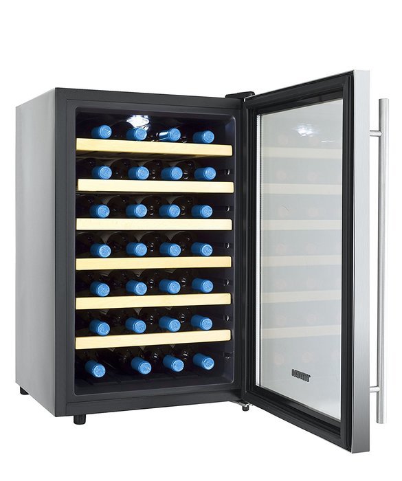 28 Bottle Single Zone Freestanding Wine Refrigerator N2