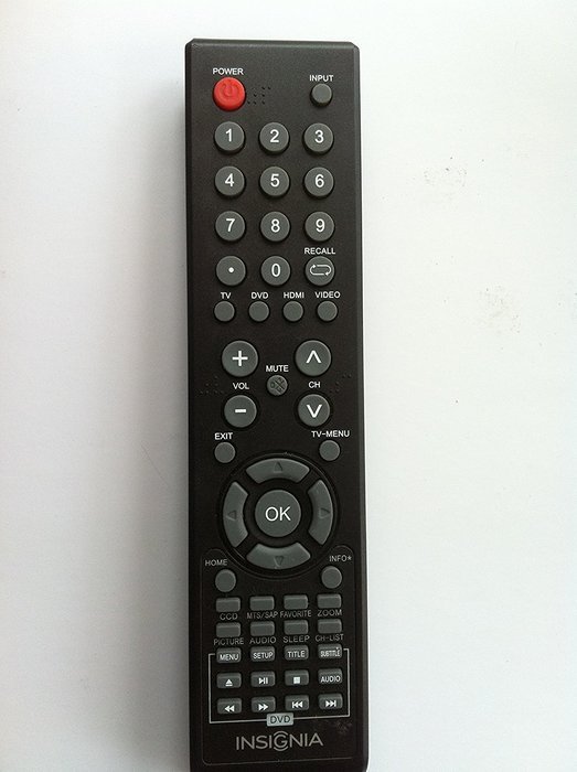 Insignia Combo DVD+TV REMOTE CONTROL For NS-28DD310NA15 NS-19ED200NA14 NS-24ED200NA14 NS-28ED200NA14 NS-32DD200NA14...