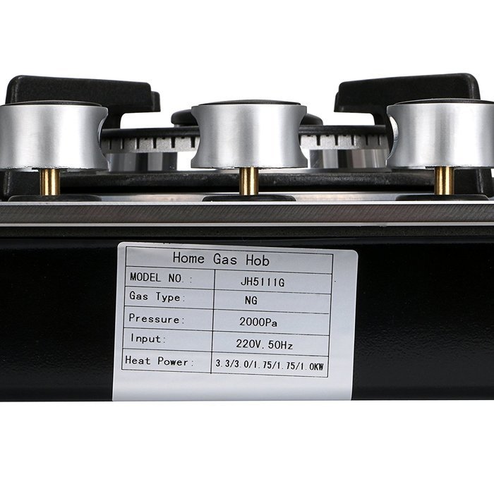 Windmax EuroStyle 35.5 in. Coated Glass 5 Burners Built-In Stove NG Gas Cooktop Cooker