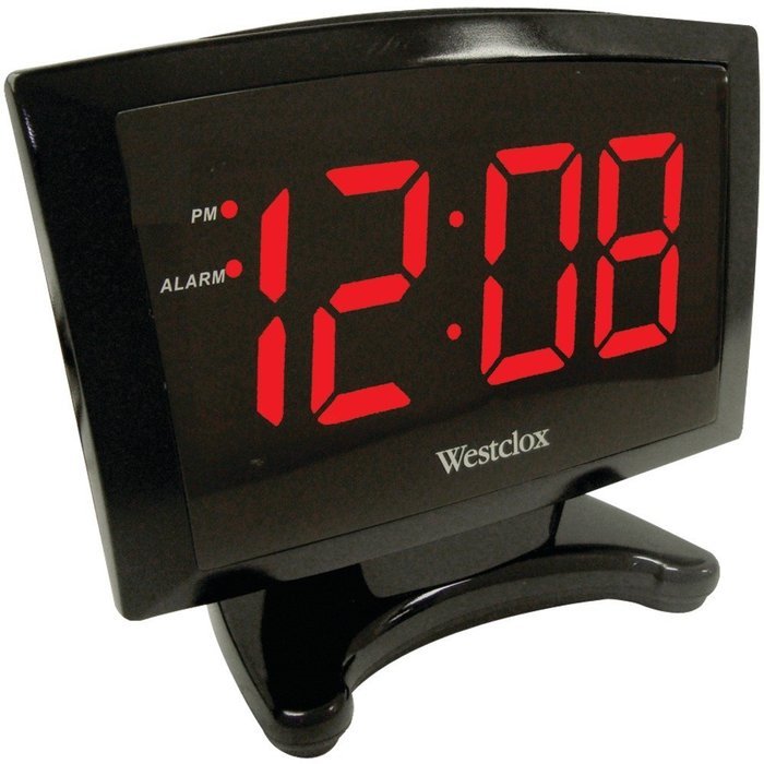 WESTCLOX 70028 1.8'' Plasma LED Alarm Clock N2