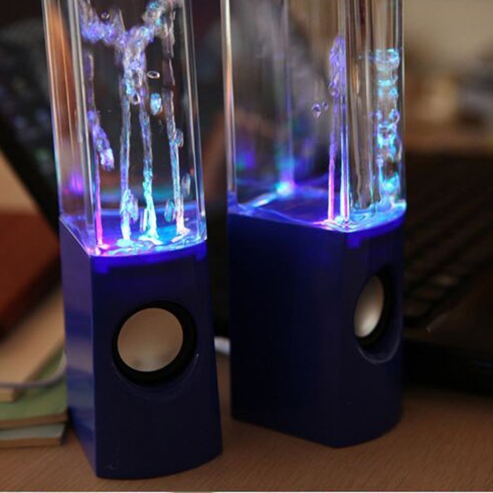 LED Light Dancing Water Show Music Fountain Bass Shock Speakers Amplifier Audio Player For Phones Computer Laptop... N20