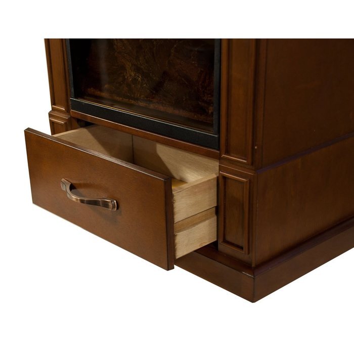 Comfort Earth Elkin 20'' Mobile Electric Fireplace - Walnut N2