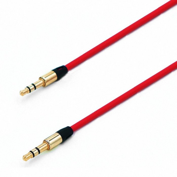 Vilight 3.5mm Male to Male Aux Audio Cable, 3 Feet, Red N3