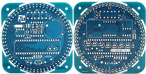 51 Rotating LED Unassembled Electronic Clock Kit DIY Hobby Electronic Kit for Challenge Learning Skill, IQ Development... N2