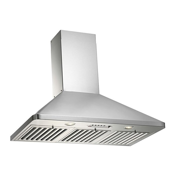 KOBE Range Hoods RAX9430SQB-1 Brillia Wall Mount Range Hood 680 CFM Stainless Steel with LED Lights, 30-Inch N7