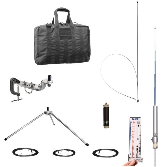 Super Antenna MP1DXTR80 HF SuperWhip Tripod All Band 80m MP1 Antenna with Clamp Mount and Go Bag ham radio amateur N2