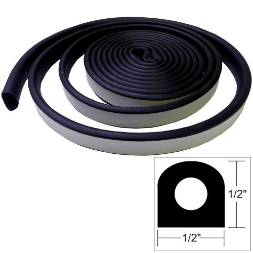 TACO METALS V30-0202B10-1 / TACO Weather Seal - 10'L x &frac12;"W x &frac12;"H - Black