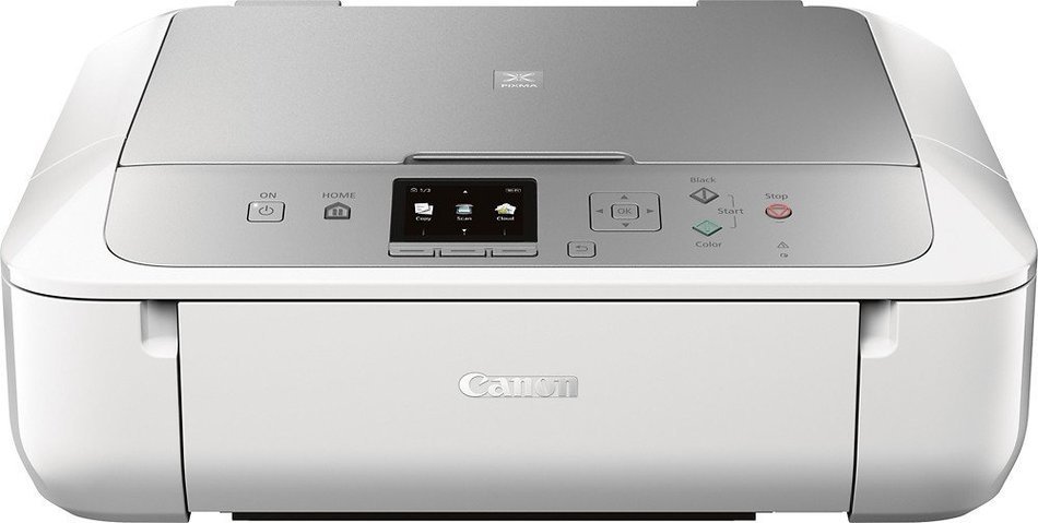 Canon - PIXMA MG5722 Wireless All-In-One Printer - White/Silver N2