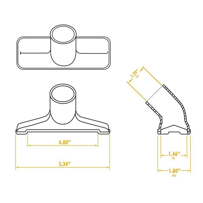 WORKSHOP Wet Dry Vacuum Accessories WS25009A 2-1/2-Inch Utility Nozzle Shop Vacuum Attachment For Wet Dry Shop... N9