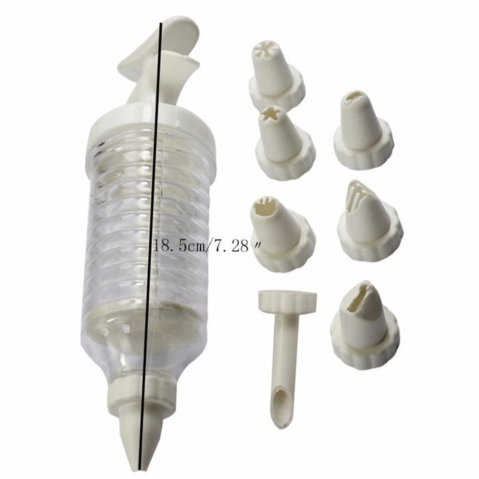 Fondant Cake Decorating Mouth Pen Silicone Chocolate Cream Sauce Baking Tool N20