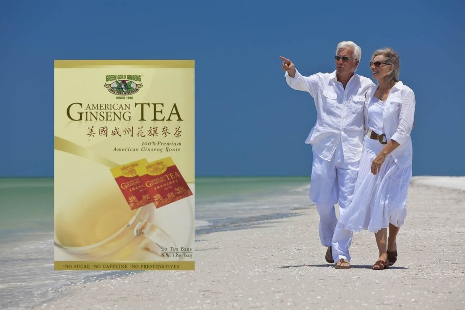 American Ginseng Tea, BEST American Ginseng Tea, 20 Tea Bags, Pure American Ginseng Roots grown in Wisconsin by... N5
