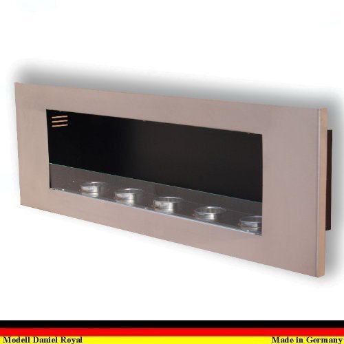 Gel and Ethanol Fire place Fireplace Model Daniel Royal color selection (Inox) N3