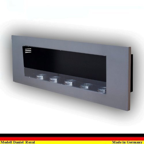 Gel and Ethanol Fire place Fireplace Model Daniel Royal color selection (Inox) N5