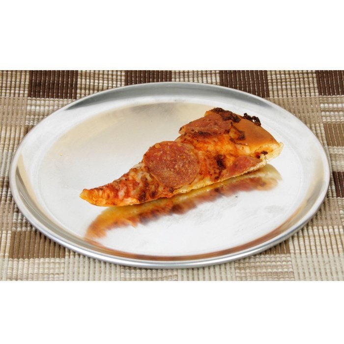 Coupe-Style Aluminum Pizza Tray, 10 Inch (6 Pack) N2
