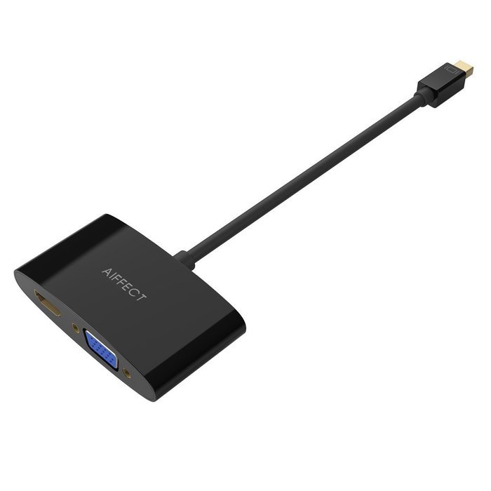 [Upgraded Version 4K] AIFFECT 2 in 1 Mini DP to HDMI & VGA 4K Adapter Cable ( Compatible with Thunderbolt ) for... N10