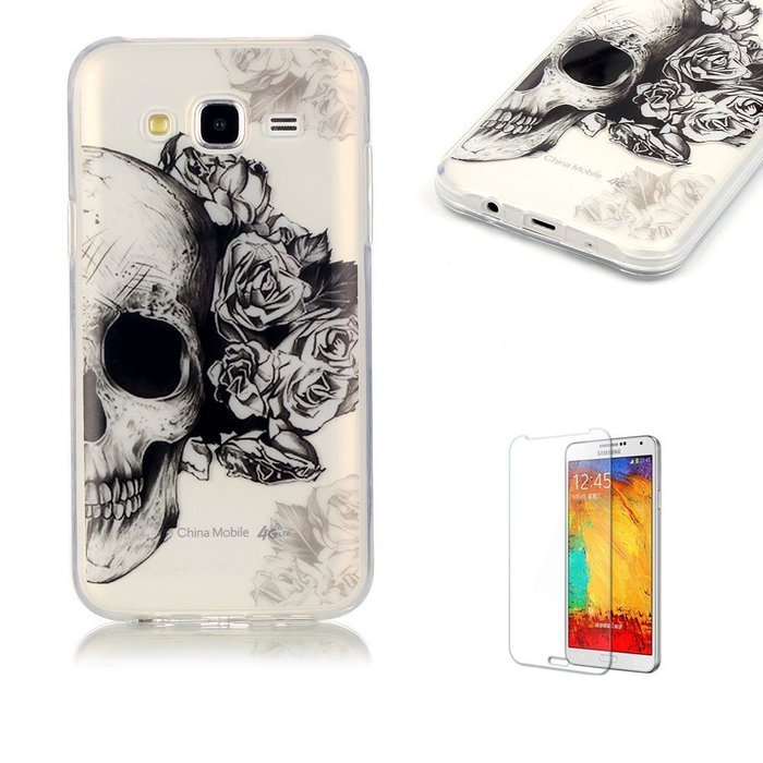 Galaxy J120(2016 Model) TPU Case with Free Screen Protector,Funyye See Through Transparent Soft Rubber Silicone... N107