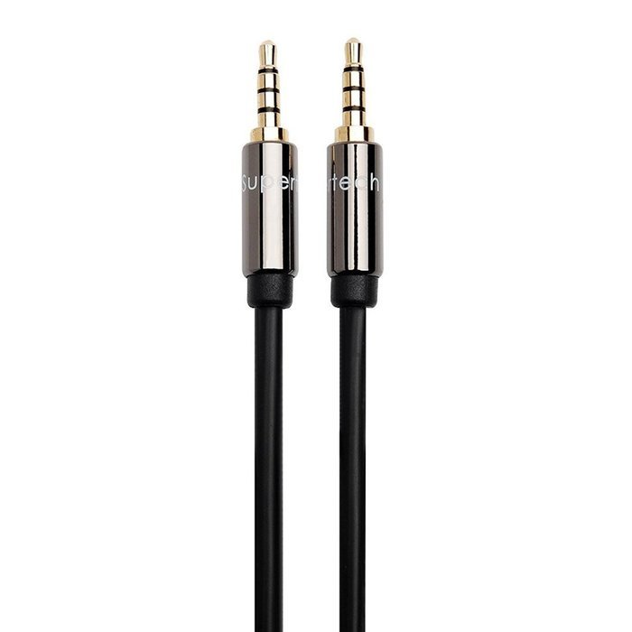 Supertech 3.5mm Stereo Audio Premium Case Cable Compatible for iPhone, Samsung Galaxy iPad ,iPod, Smartphones,... N7
