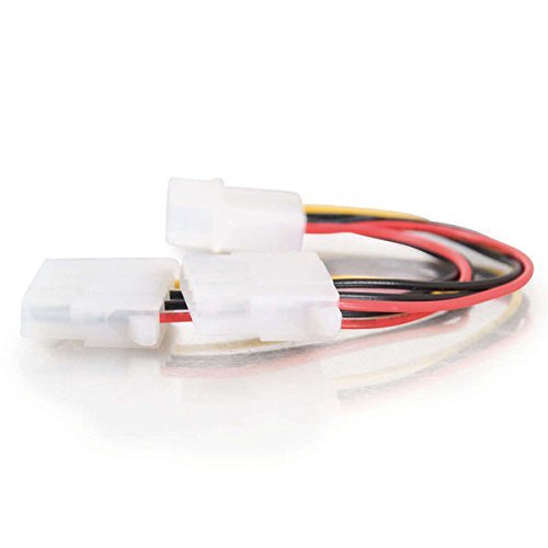 C2G / Cables To Go 03166 One 5.25 Inch to Two 5.25 Inch Internal Power Y-Cable, Multi-Color (6 Inch) N3
