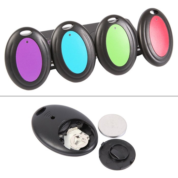 ETvalley Wireless Key Item Finder Locator with LED Flashlight and Remote Base 1 RF Transmitter 4 Receiver for... N4