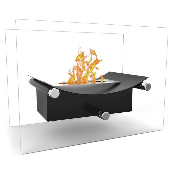 Elite Flame Arkon Ventless Tabletop Bio-Ethanol Fireplace Black