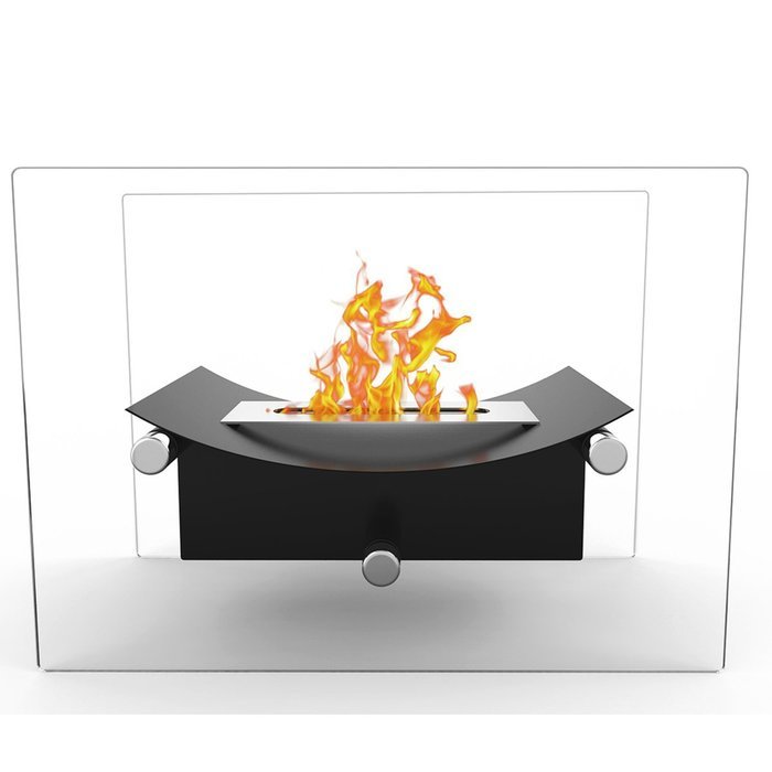 Elite Flame Arkon Ventless Tabletop Bio-Ethanol Fireplace Black N2
