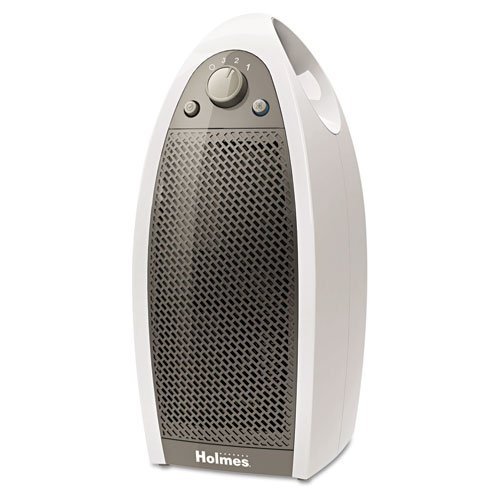 Holmes HEPA Type Mini Tower, 110 sq ft Room Capacity, White