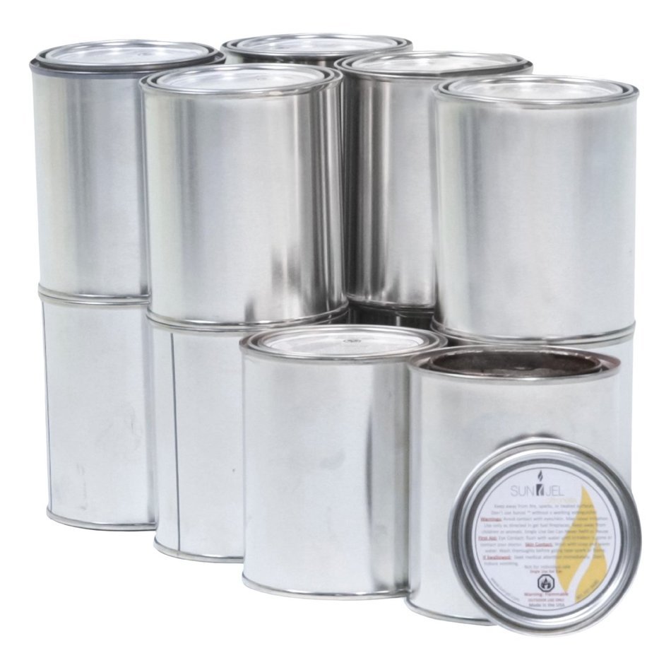 SunJel Fume-free Firespace Gel Fuel Canister, Pure Gel, 24-Pack N11