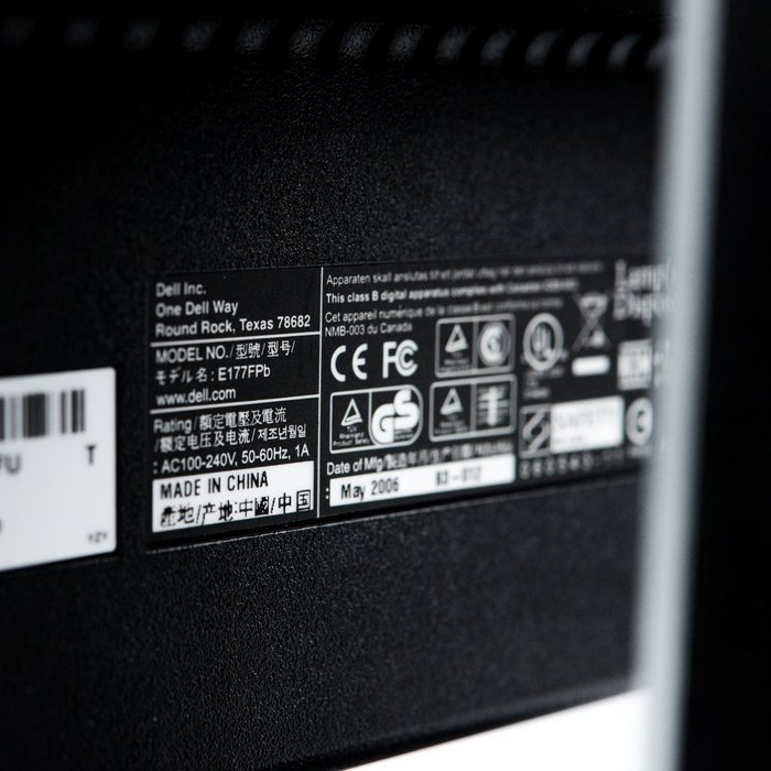 Dell 17' Lcd Monitor e177fpb N6