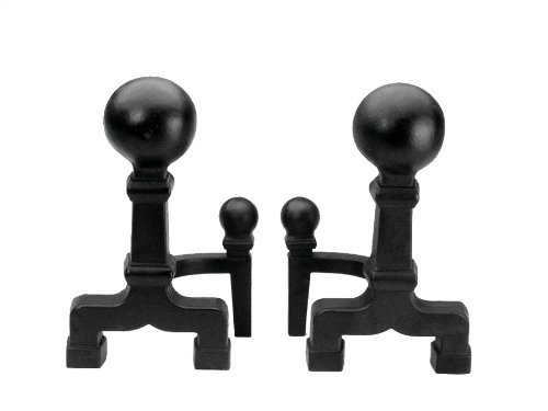 Minuteman International X300020 6-Inch Diameter Black Ball Andirons