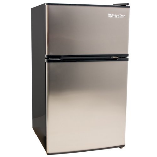 EdgeStar 3.1 Cu. Ft. Energy Star Compact Fridge/Freezer - Stainless Steel N3