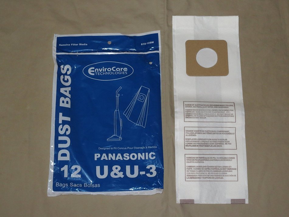 Panasonic Type U / U3 Vacuum Bags Standard Filtration