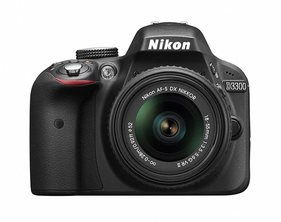 Nikon digital camera D3300 double zoom kit 18-55mm DX VR II & 55-200mm DX VR II Lenses2 Black N4